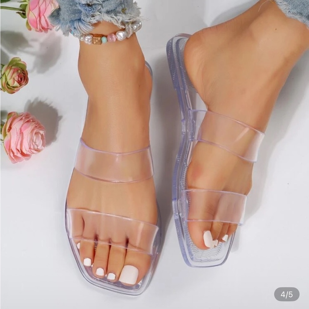 Brand New Transparent Women's Sandals